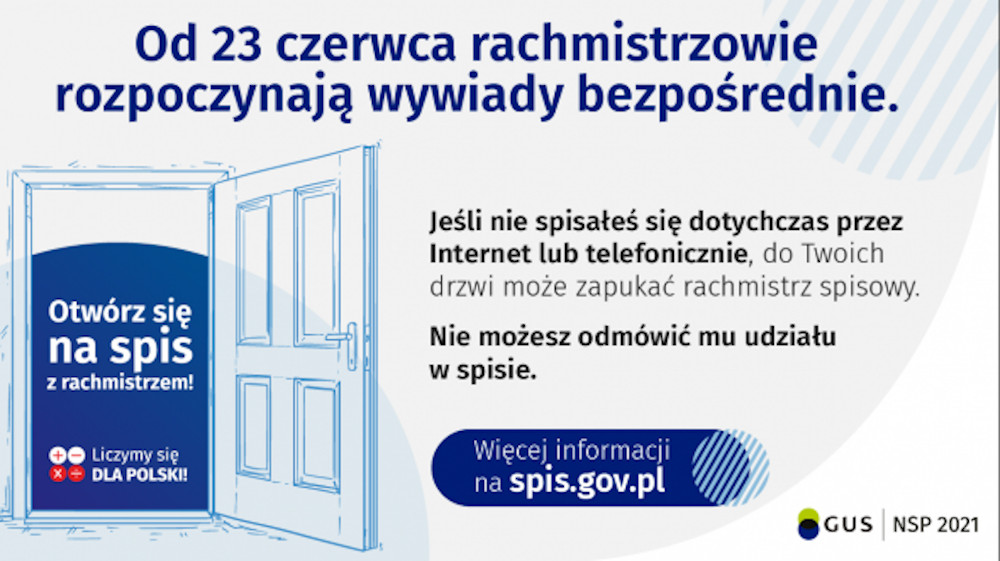 Zdjęcie poglądowe do artykułu: Od 23 czerwca br. rachmistrzowie spisowi rozpoczną wywiady bezpośrednie ( )