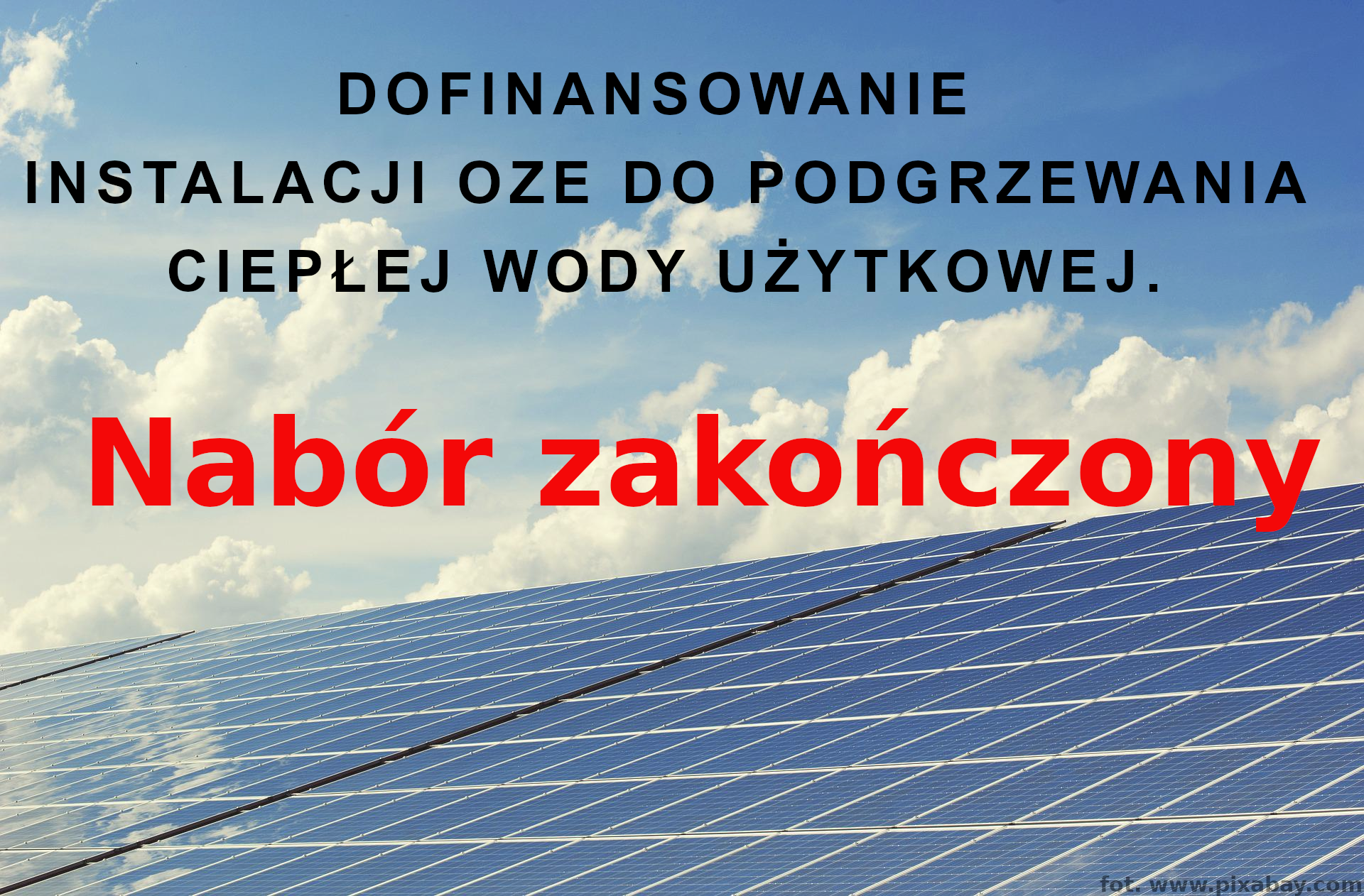 Zdjęcie poglądowe do artykułu: Dofinansowanie do instalacji OZE ( )