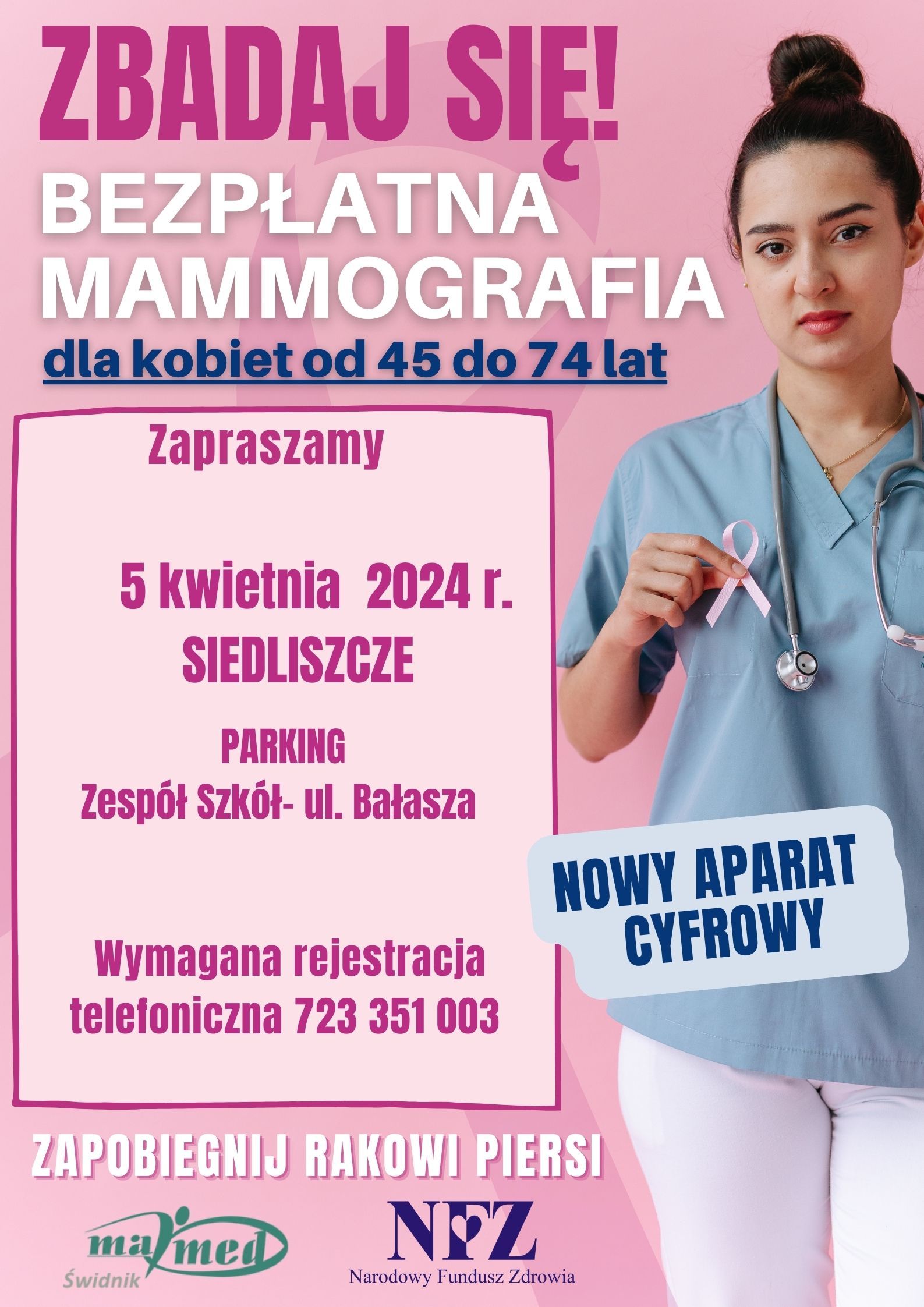 PLAKAT 5 KWIETNIA SIEDLISZCZE