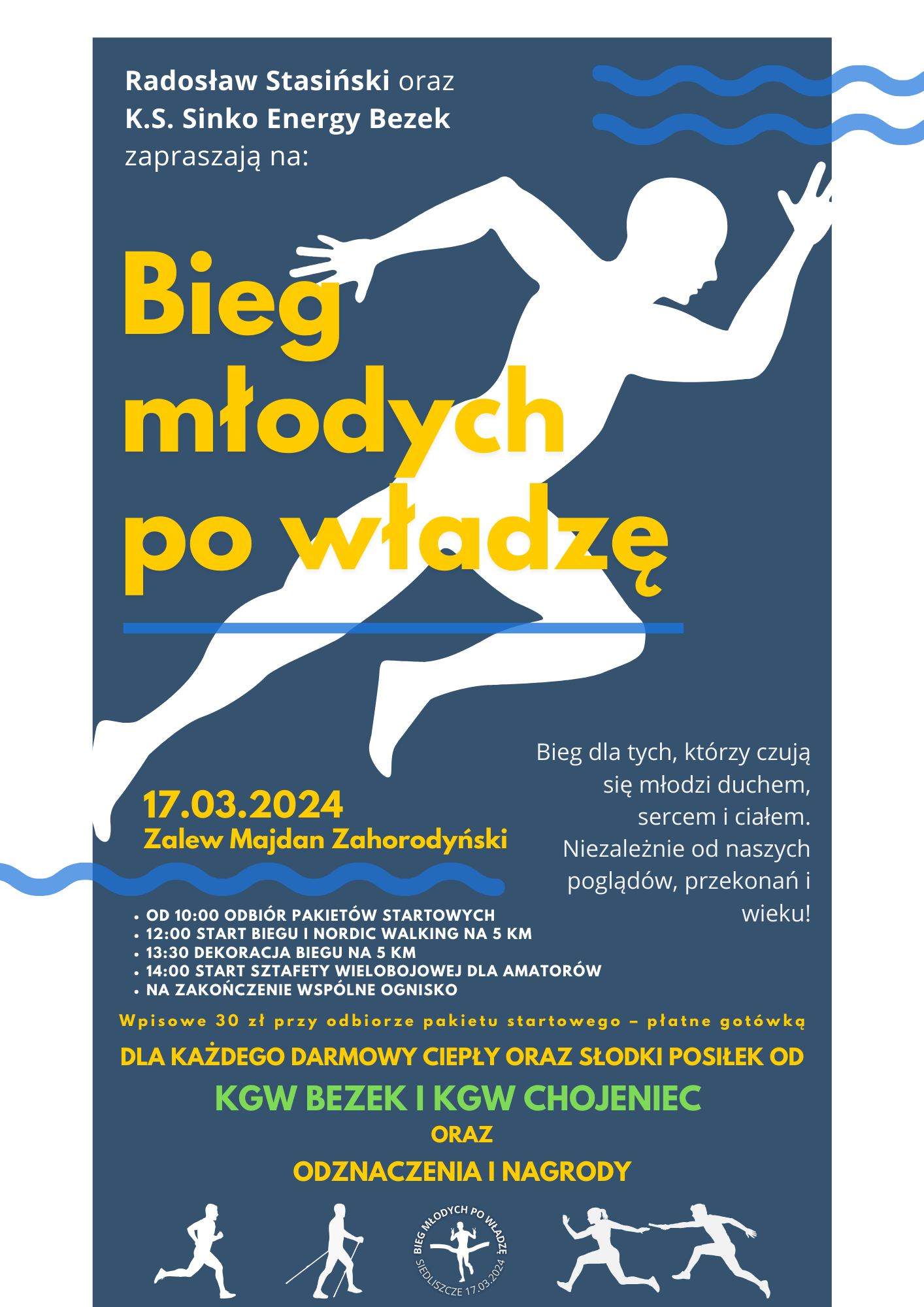 plakat bieg młodych po władzę